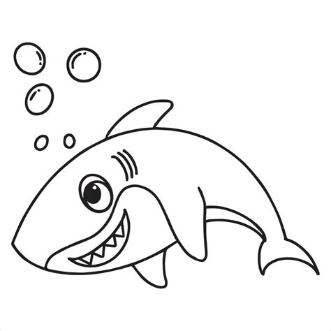 Shark Clipart Black And White