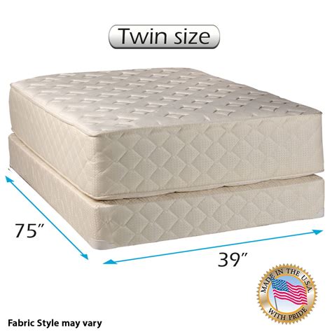 Dream Solutions USA Highlight Luxury Firm Twin Mattress & Low 5" Height ...