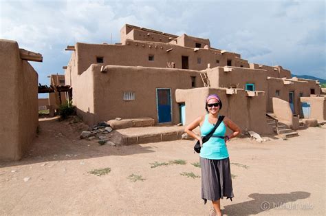 Taos Pueblo and a Thousand Year Old Taos Pueblo Adobe Houses