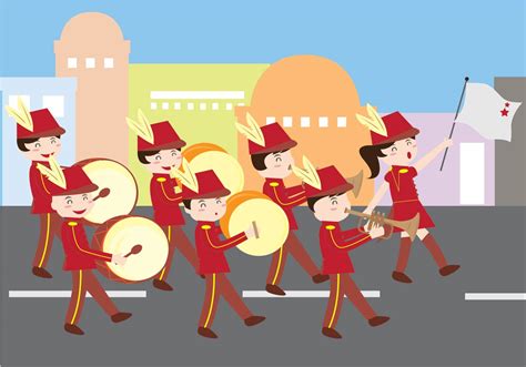 Marching Band Parade 154379 Vector Art at Vecteezy