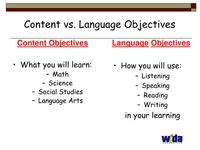 Language Objectives