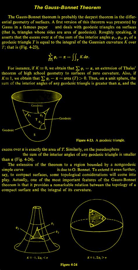 The Gauss-Bonnet Theorem | Advanced mathematics, Physics and mathematics, Math genius