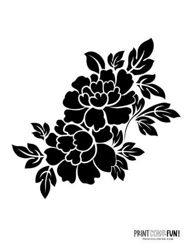 10 free flower stencil designs for printing & craft projects, at ...