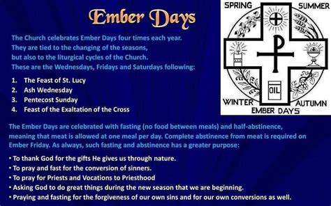 EMBER DAYS ARE UPON US! What are ember days? How should we recognize ...