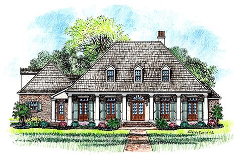 Plan 56364SM: 3 Bedroom Acadian Home Plan | Acadian house plans ...