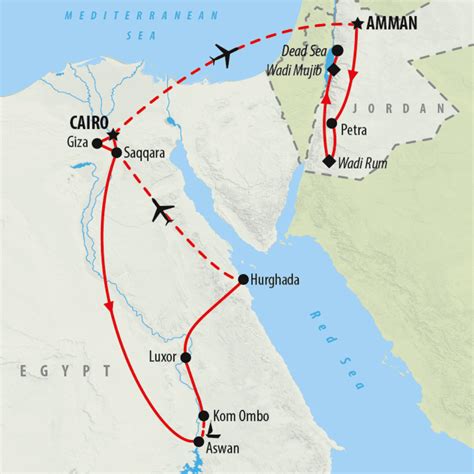 Jordan Egypt Map | tunersread.com