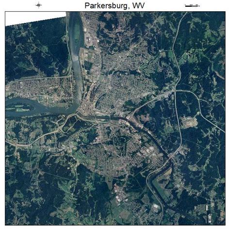 Aerial Photography Map of Parkersburg, WV West Virginia