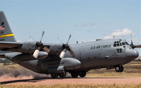 C-130 Hercules performs assault landing at Camp Guernsey