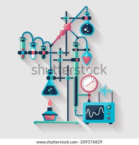 Chemistry Infographic. Flat Design Stock Vector Illustration 209376829 ...