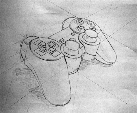 Playstation Controller Drawing at PaintingValley.com | Explore collection of Playstation ...