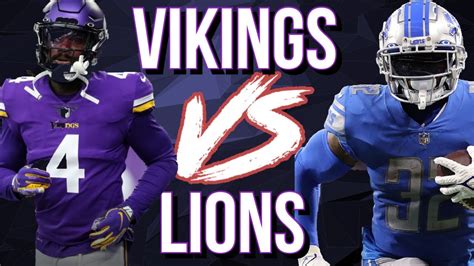 Vikings VS Lions Preview - YouTube