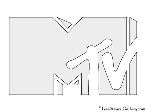 MTV Logo Stencil | Free Stencil Gallery | Mtv logo, Stencils, Mtv