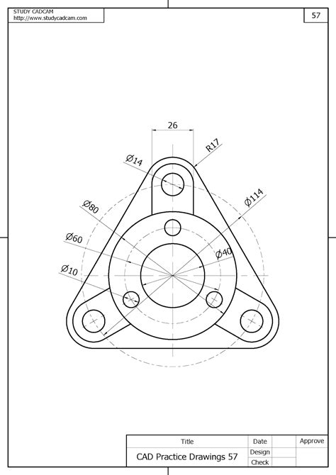 Cad Practice Drawings 57