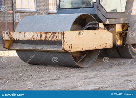 Road paving equipment stock image. Image of roadwork - 78863251