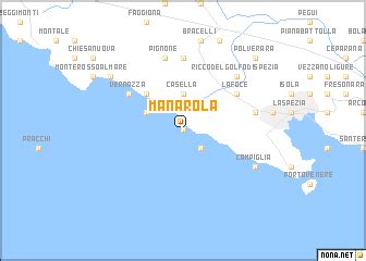 Manarola Italy Map