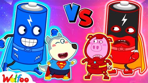 Which Superhero Battery is the Best? - Wolfoo Kids Stories 🤩 @WolfooCanadaKidsCartoon - YouTube