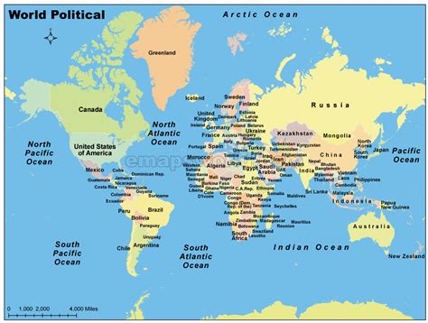 World Major Countries Map | Major Countries Map of the World | Major Countries of World