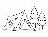 Tent Coloring Pages sketch template