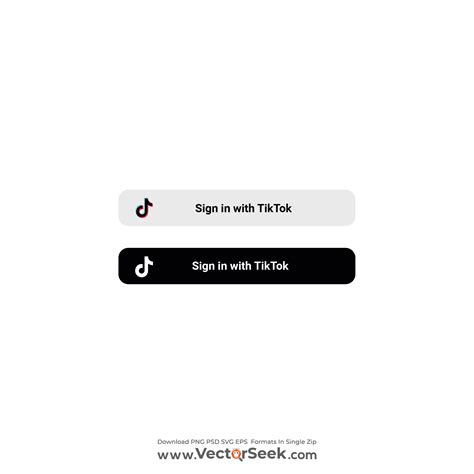 Sign in with TikTok Button Logo Vector - (.Ai .PNG .SVG .EPS Free ...