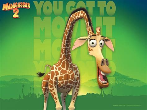 How to draw madagascar 2 wallpaper : melman the giraffe - Hellokids.com