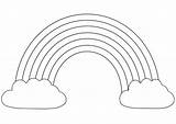 Regenboog kleurplaat  Gratis Kleurplaten Printen sketch template