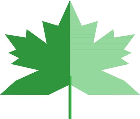 Green maple leaf in flat style. 24329839 Vector Art at Vecteezy