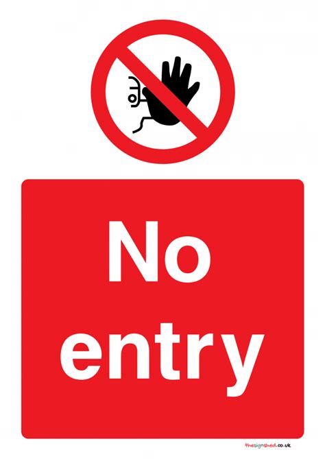 No Entry Signs | Poster Template