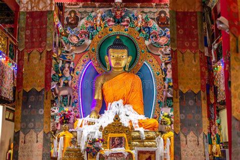 Statue Inside Tawang Monastery in Arunachal Pradesh, India Stock Photo ...