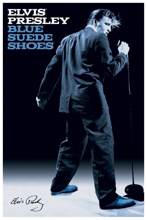 Elvis Presley - Blue suede shoes Poster | Sold at Europosters