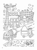Construction Site coloring pages sketch template