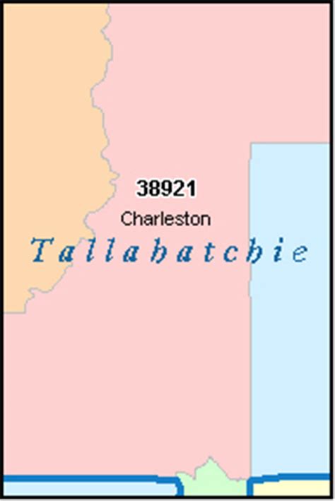 TALLAHATCHIE County, Mississippi Digital ZIP Code Map