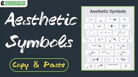 500+ Aesthetic Symbols Copy and Paste, Aesthetic Signs for Instagram