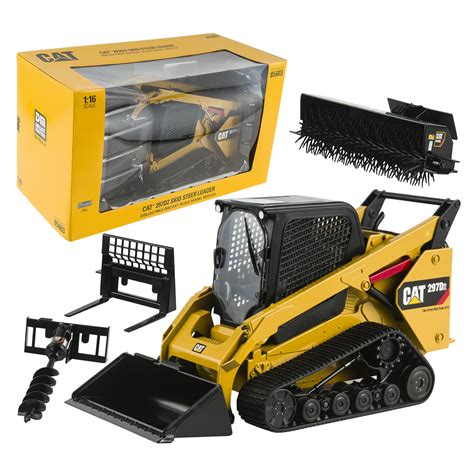 Wholesale 1.16 Cat 297D2 Skid Steer Loader Toy Car YELLOW