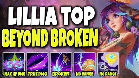 New Champion Lillia Top is something BEYOND BROKEN 🔥 NO RANGE R 🔥 LoL ...