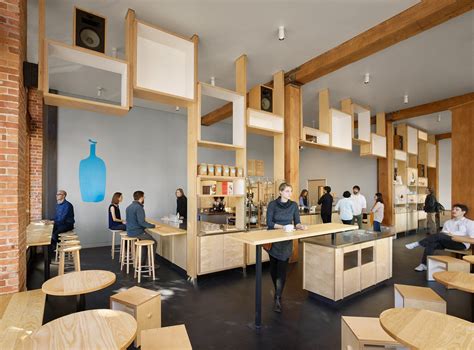 Bohlin Cywinski Jackson creates Blue Bottle coffeeshop within historic San Francisco buildi ...