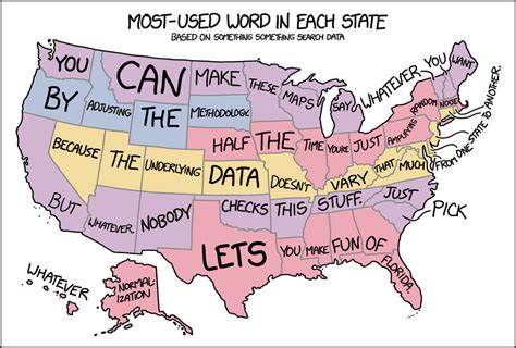 Most-used word in each state [OS] [1480x1003] : MapPorn