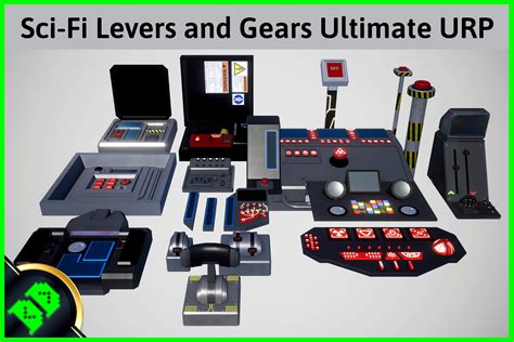 Sci-Fi Levers and Gears Ultimate URP 3d model