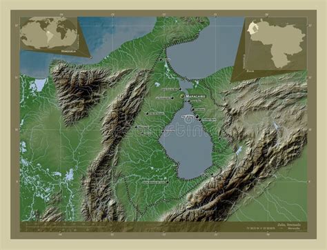 Zulia, Venezuela. Wiki. Labelled Points of Cities Stock Illustration ...