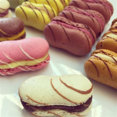 Eclair Macaroon | Macaroons, Eclairs, Desserts