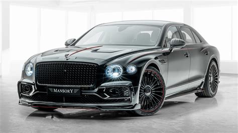 Download Car Black Car Tuning Sedan Full-size Car Bentley Flying Spur By Mansory Vehicle Bentley ...