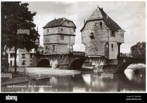 Bad Kreuznach - Bridge Houses Stock Photo - Alamy