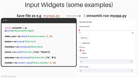 Using Streamlit To Build Web Applications