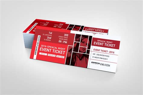 London Event Ticket Design Template 001972 - Template Catalog