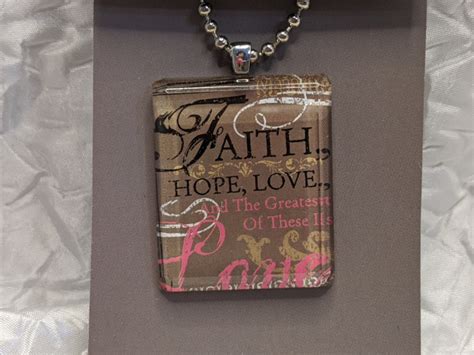 Faith Hope Love Necklace