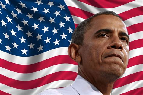 Barack Obama Photos With United States Flag | Black and White Photography