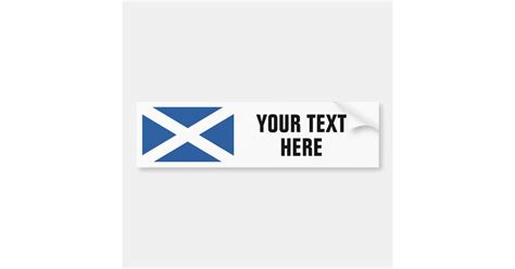 Scottish flag of Scotland custom bumper stickers | Zazzle