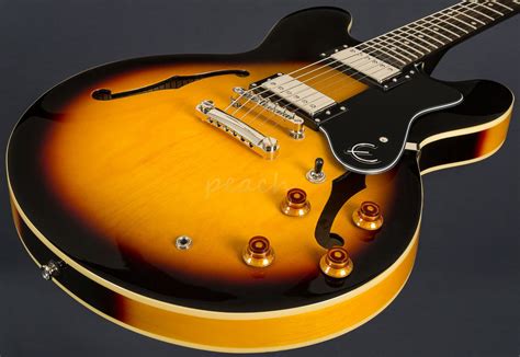 Epiphone Dot 335 Vintage Sunburst - Peach Guitars