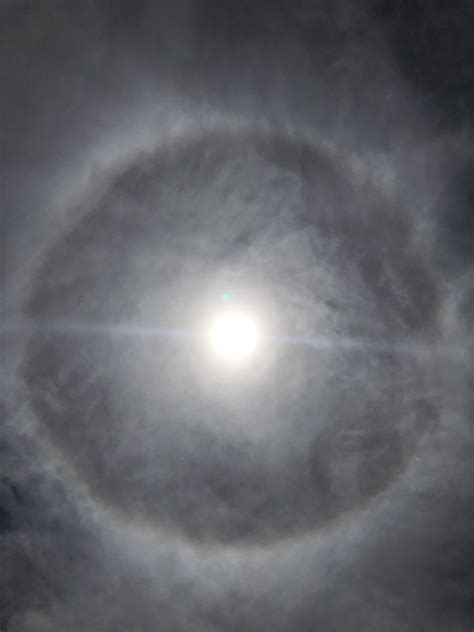 The halo around the sun today! : r/Boise