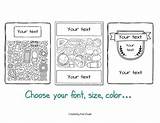 EDITABLE Coloring Book Covers / Pages For Back To School Add  Etsy sketch template