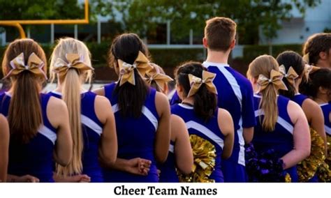 225+ Cheer Team Names & Also Allstar Cheerleading Names